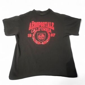 Aeropostale Charcoal Graphic Tee